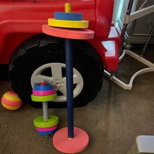 Kids play weight set